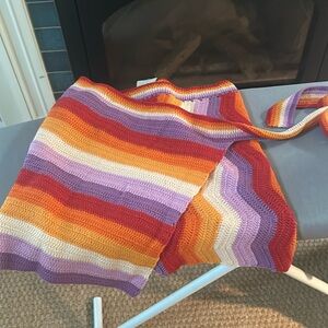 Farm rio crochet mini skirt